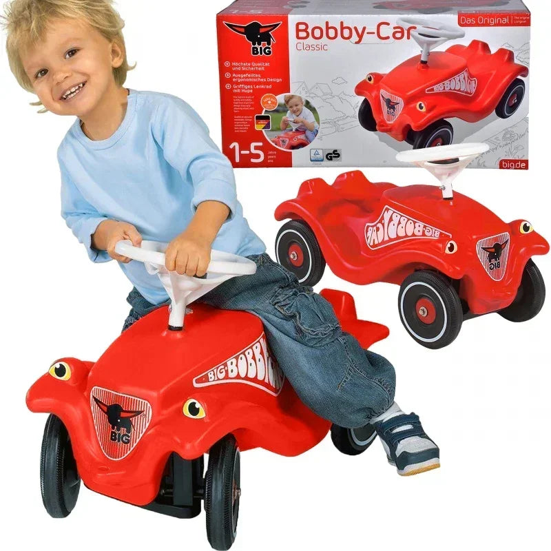 BIG Jeździk Odpychacz Bobby Car Classic czerwony dla dzieci - zabawki-dla-dziewczynki
