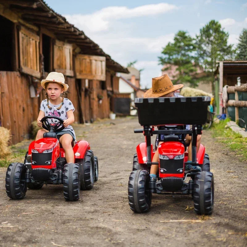 FALK Traktor Massey Ferguson Czerwony na Pedały bezpieczna zabawka dla dzieci od 3 lat- zabawki-dla-dziewczynki