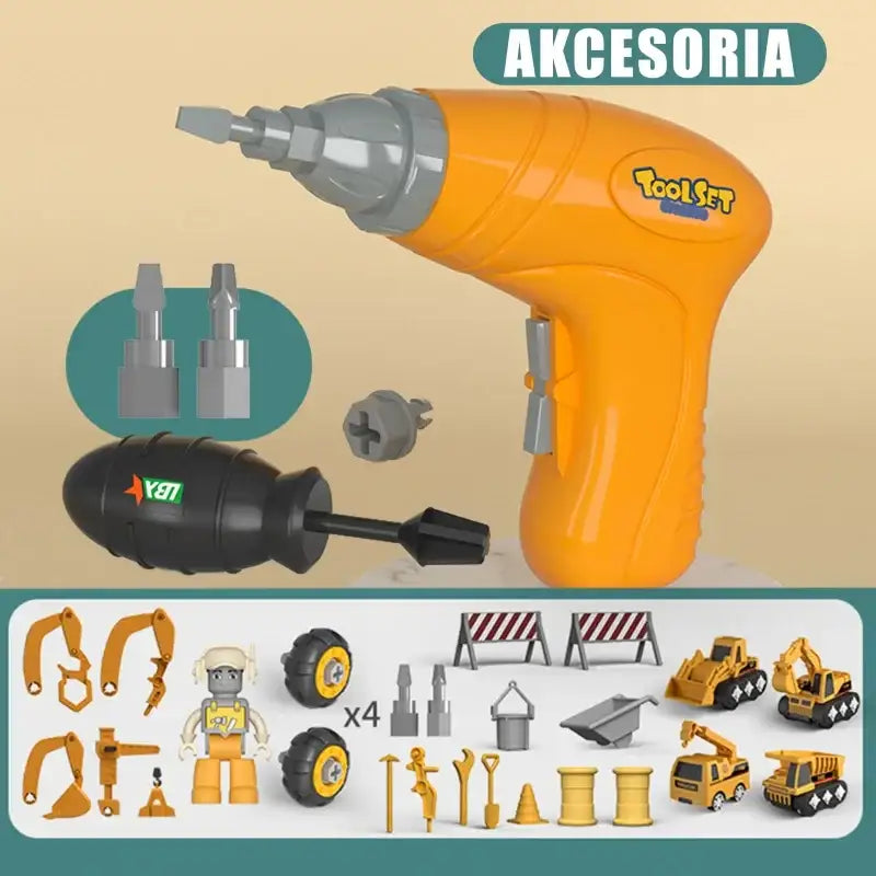 WOOPIE Mega Plac Budowy 5w1 Zestaw XXL do Skręcania DIY - zabawki-dla-dziewczynki