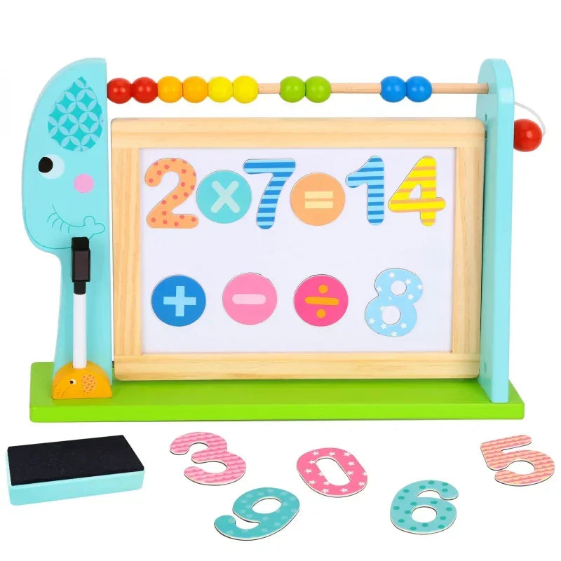 Tablica dwustronna TOOKY TOY z powierzchnią kredową i magnetyczną - zabawki-dla-dziewczynki