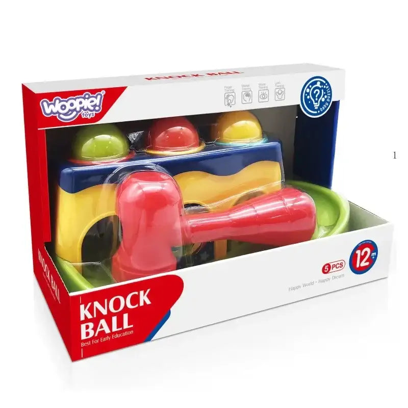 WOOPIE BABY Kolorowa Przebijanka Wbijanka z Młoteczkiem Montessori - zabawki-dla-dziewczynki