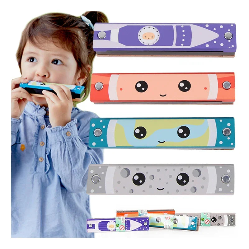 CLASSIC WORLD Drewniana Harmonijka Ustna dla Dzieci 1 szt. - zabawki-dla-dziewczynki