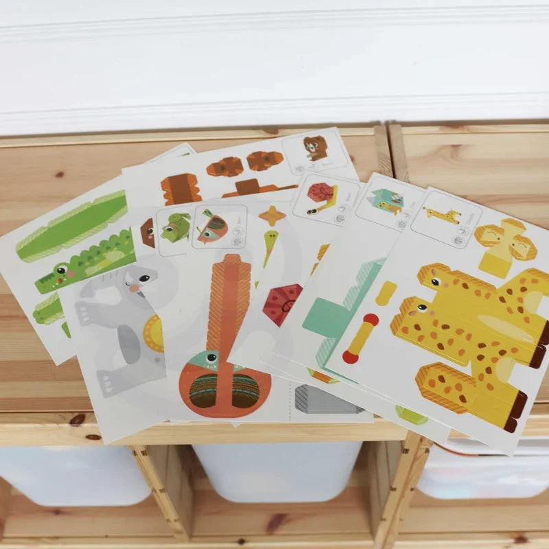 WOOPIE ART&FUN Zestaw Kreatywny Origami 3D Zrób to Sam 10 Zwierzaków - zabawki-dla-dziewczynki