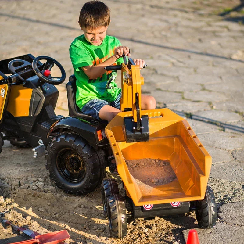 FALK traktor z przyczepką i ruchomą łyżką dla maluchów - zabawki-dla-dziewczynki