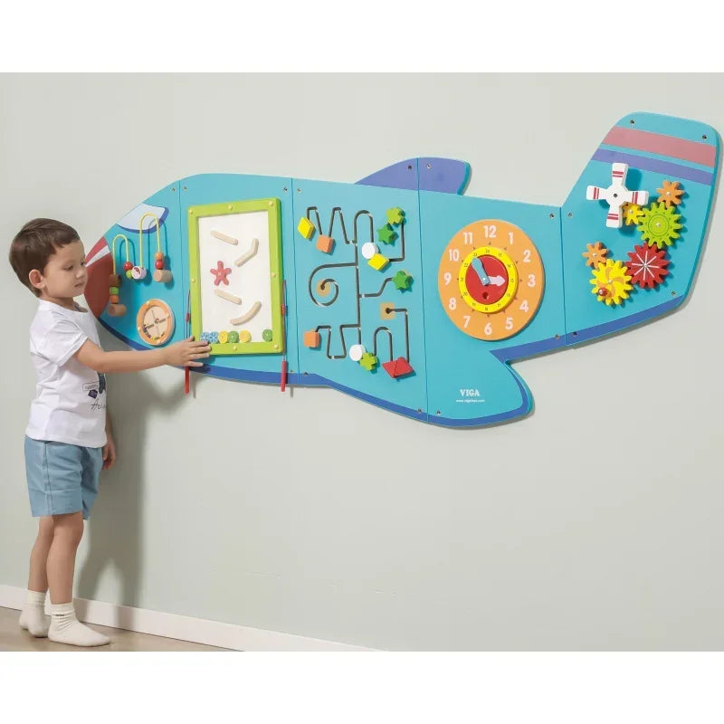 Viga Drewniana Tablica manipulacyjna Montessori - zabawki-dla-dziewczynki