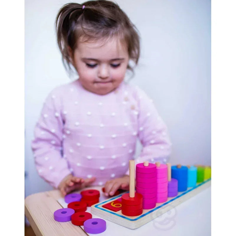 Zabawka edukacyjna WOOPIE GREEN układanka 56 elementów Montessori - zabawki-dla-dziewczynki