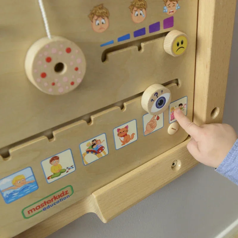 Zabawka edukacyjna MASTERKIDZ, tablica do nauki emocji i wyrażania uczuć - zabawki-dla-dziewczynki