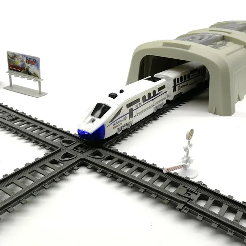 WOOPIE duża kolejka elektryczna tor 914 cm most tunel dla dzieci- zabawki-dla-dziewczynki