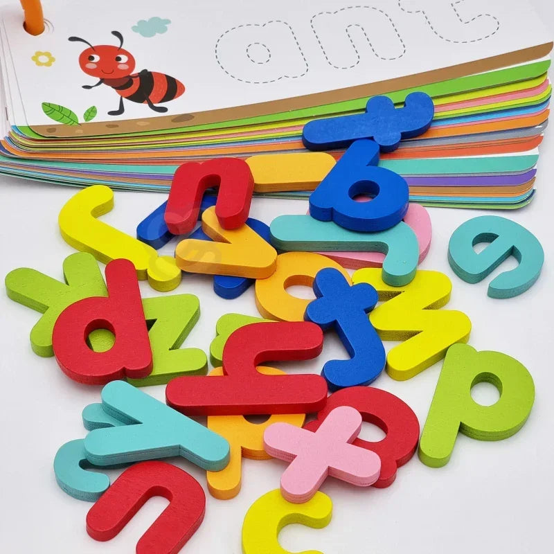 TOOKY TOY puzzle Alfabet Montessori nauka literek słów zwierzątka prezent dla dziecka - zabawki-dla-dziewczynki