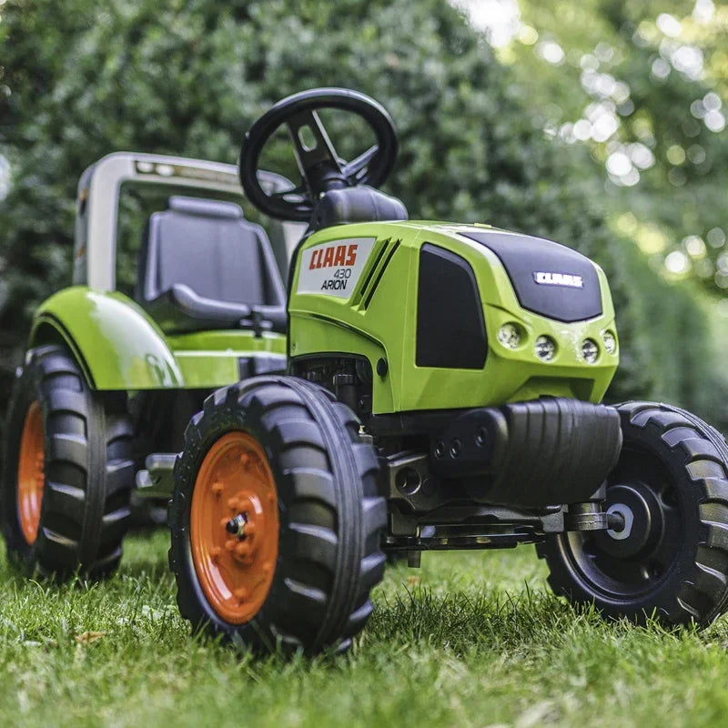 Zabawka FALK traktor z przyczepką rozwijająca motorykę i koordynację  - zabawki-dla-dziewczynki