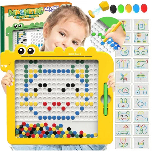 WOOPIE Tablica Magnetyczna MagPad Dinozaur edukacyjna zabawka dla dzieci od 3 lat - zabawki-dla-dziewczynki