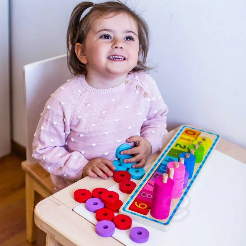 WOOPIE GREEN układanka Montessori rozwój logicznego myślenia i liczenia - zabawki-dla-dziewczynki