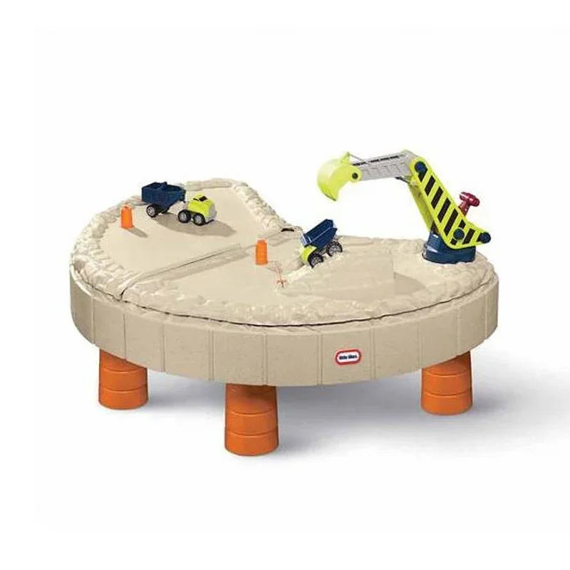 Little Tikes Piaskownica Plac Budowy, bezpieczna piaskownica do zabawy w ogrodzie - zabawki-dla-dziewczynki