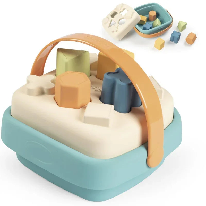 SMOBY Little Green Sorter w Koszyku Bioplastik - zabawki-dla-dziewczynki