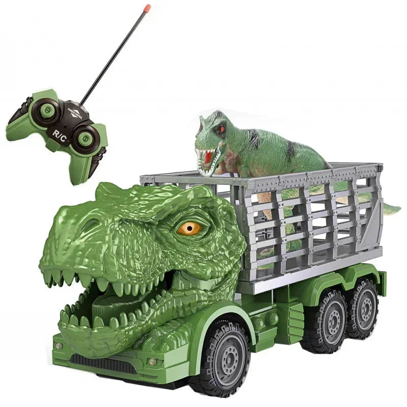 WOOPIE Samochód Zdalnie Sterowany RC Dinozaur Zielony z figurką - zabawki-dla-dziewczynki