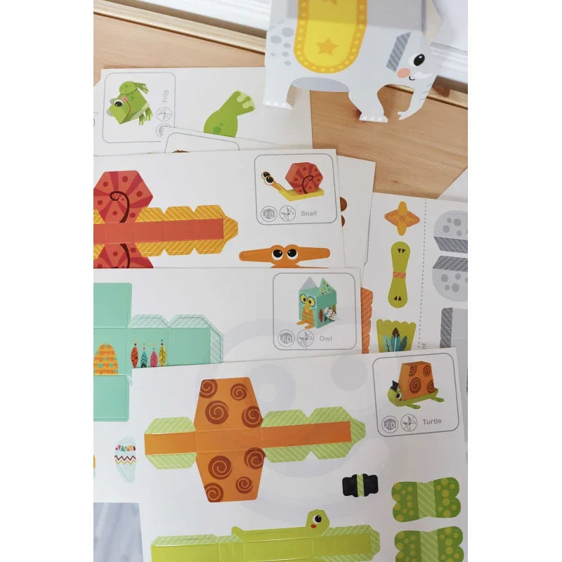 WOOPIE ART&FUN Zestaw Kreatywny Origami 3D Zrób to Sam 10 Zwierzaków - zabawki-dla-dziewczynki