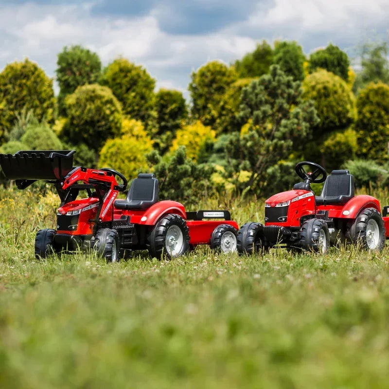 FALK Traktor Massey Ferguson Czerwony na Pedały realistyczny traktor dla dzieci - zabawki-dla-dziewczynki