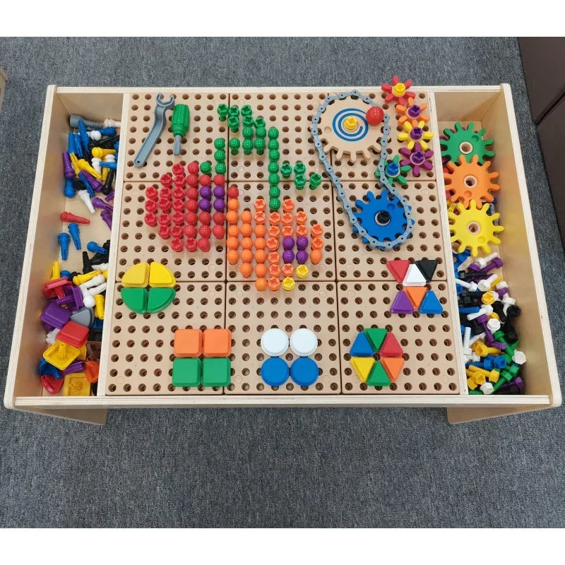 Zabawka edukacyjna MASTERKIDZ Drewniany Stół STEM Wall - zabawki-dla-dziewczynki