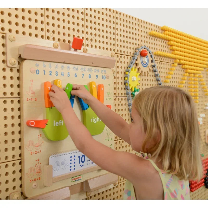 Tablica Montessori Masterkidz, nauka cyfr i liczb dla przedszkolaków - zabawki-dla-dziewczynki