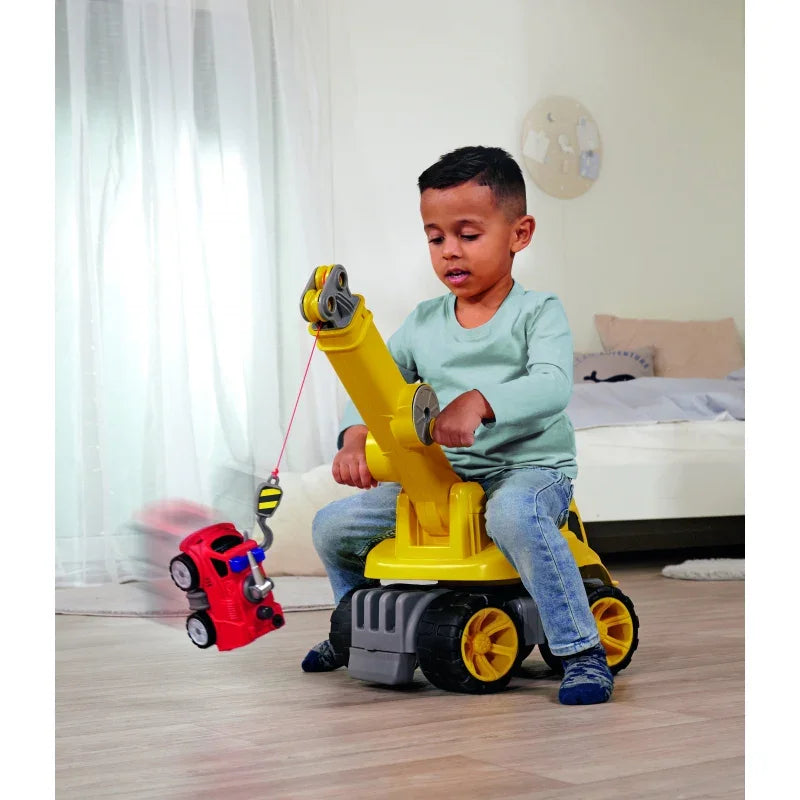 Jeździk dziecięcy BIG Dźwig Maxi Crane z ruchomym ramieniem - zabawki-dla-dziewczynki
