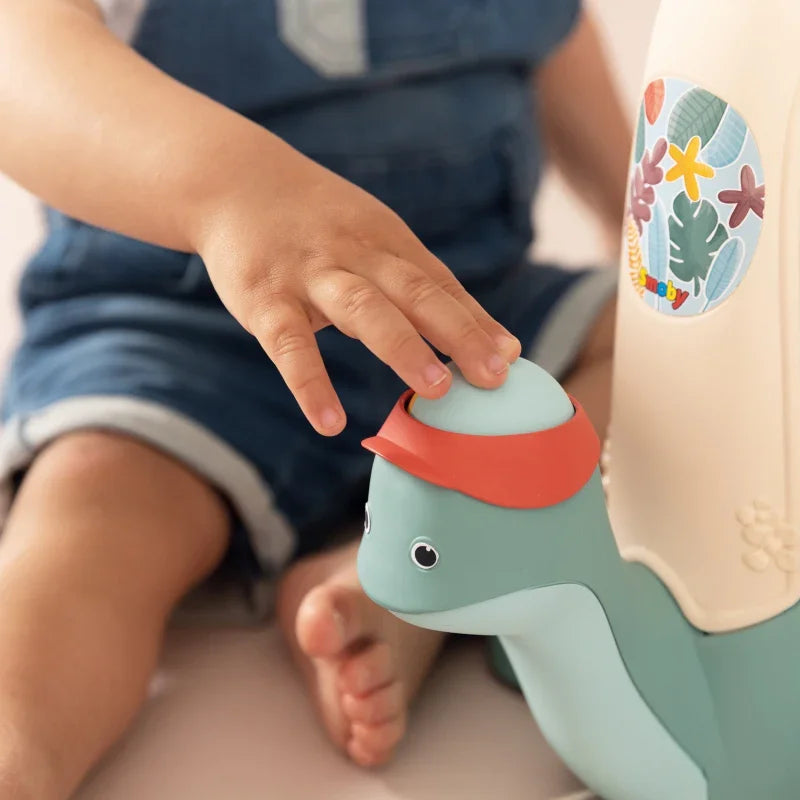 SMOBY LITTLE Żółw do Ciągnięcia ze Zjeżdżalnią dla Piłeczek 12m+ - zabawki-dla-dziewczynki