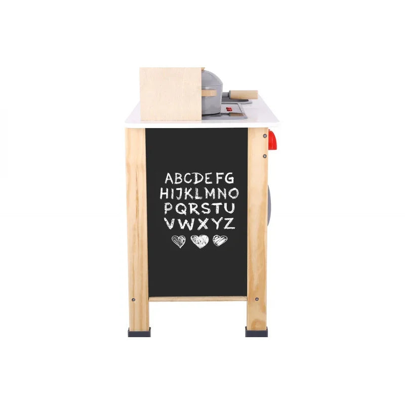 TOOKY TOY Duża Drewniana Kuchnia dla Dzieci 10 el. FSC - zabawki-dla-dziewczynki