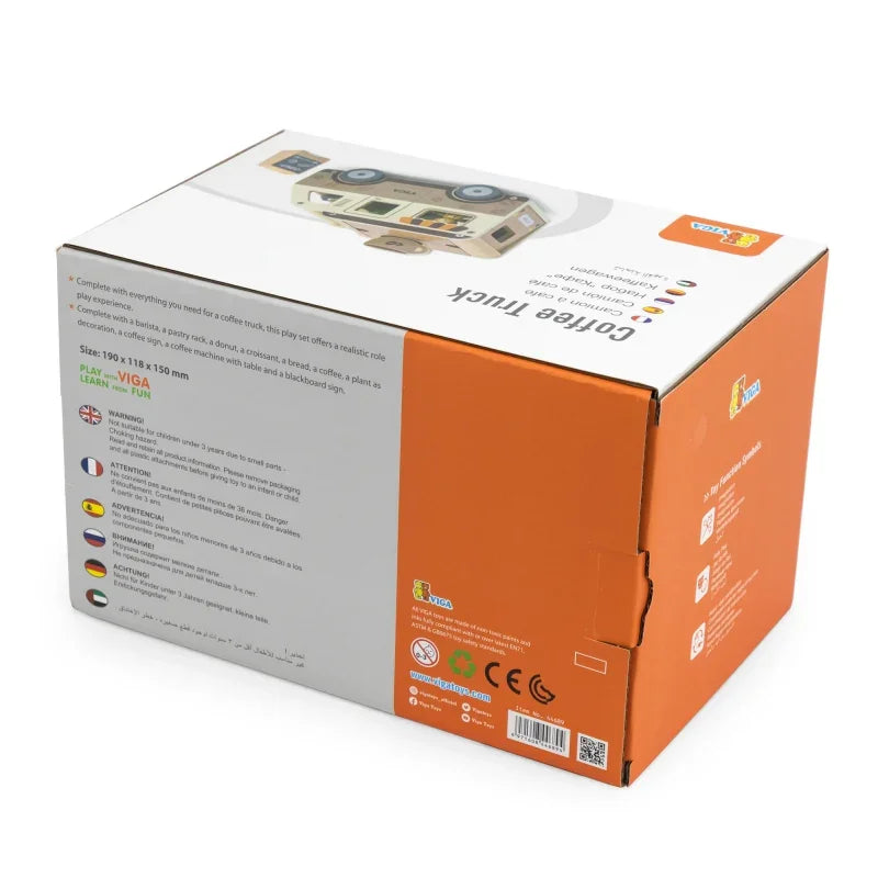 VIGA Drewniane Auto Kawiarnia - zabawki-dla-dziewczynki