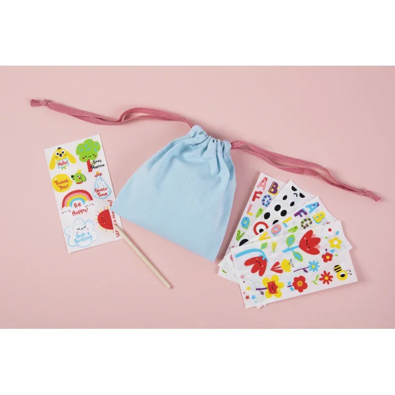 WOOPIE ART&FUN Zestaw Kreatywny Magiczna Torebka + Naklejki do Dekoracji ponad 109 szt. - zabawki-dla-dziewczynki