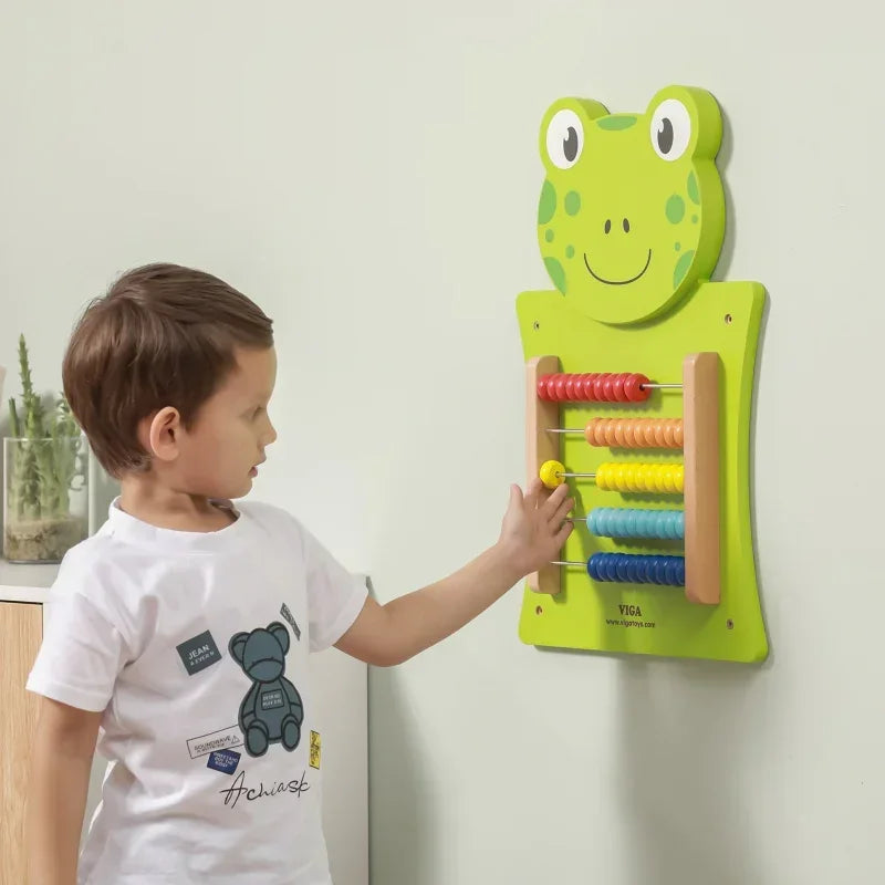 VIGA zabawka Montessori Liczydło Żabka - zabawki-dla-dziewczynki