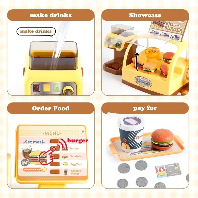 WOOPIE zabawka sklep restauracja burger - zabawki-dla-dziewczynki
