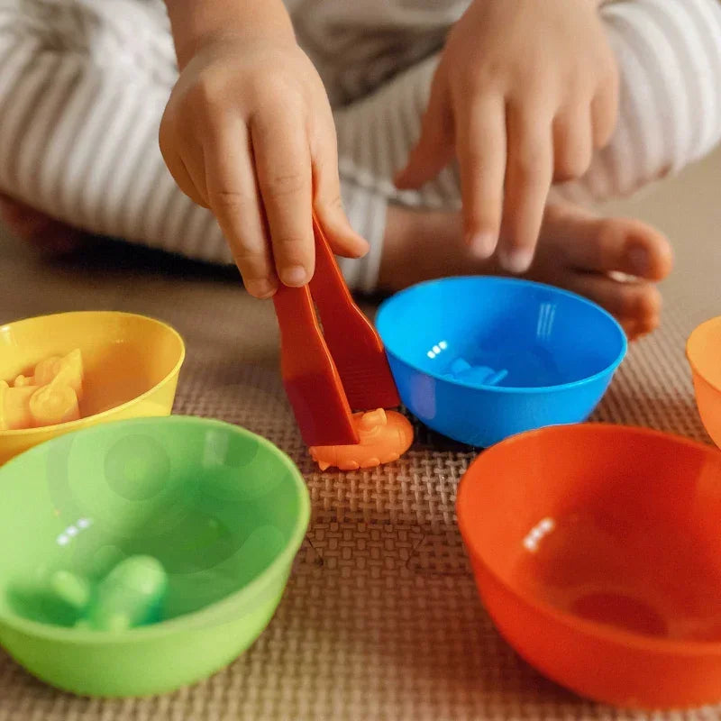 WOOPIE Gra Edukacyjna Sorter Kolorów Pojazdy 44 el. - zabawki-dla-dziewczynki