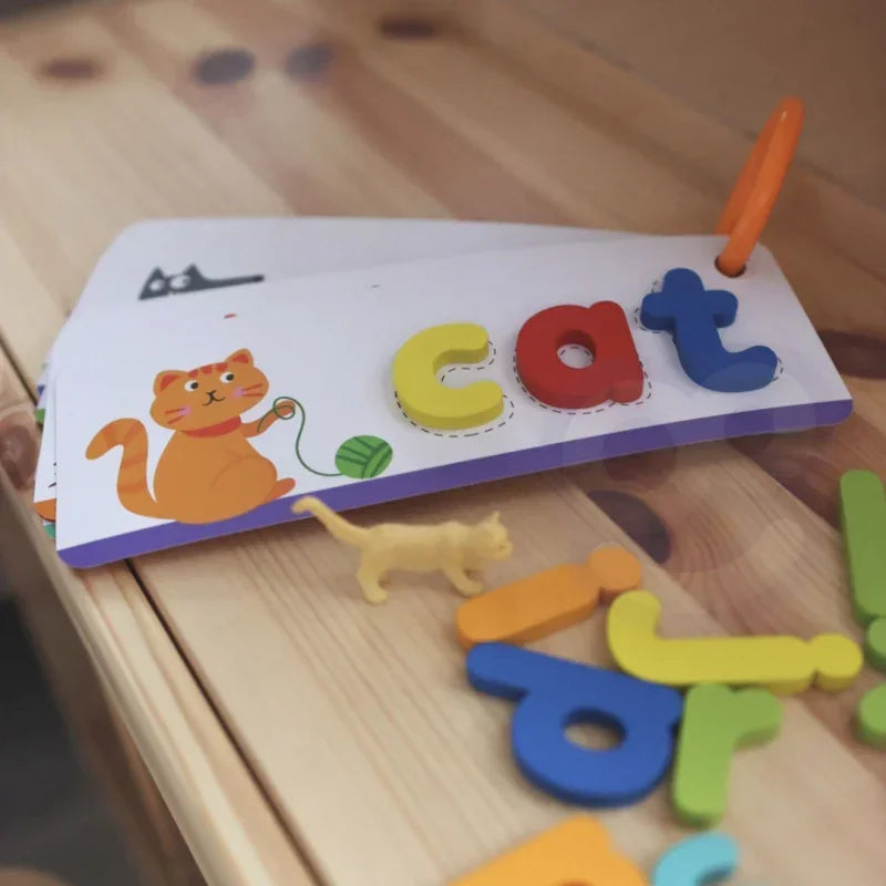 Zabawka edukacyjna TOOKY TOY puzzle Alfabet 57 el nauka literek i słów - zabawki-dla-dziewczynki