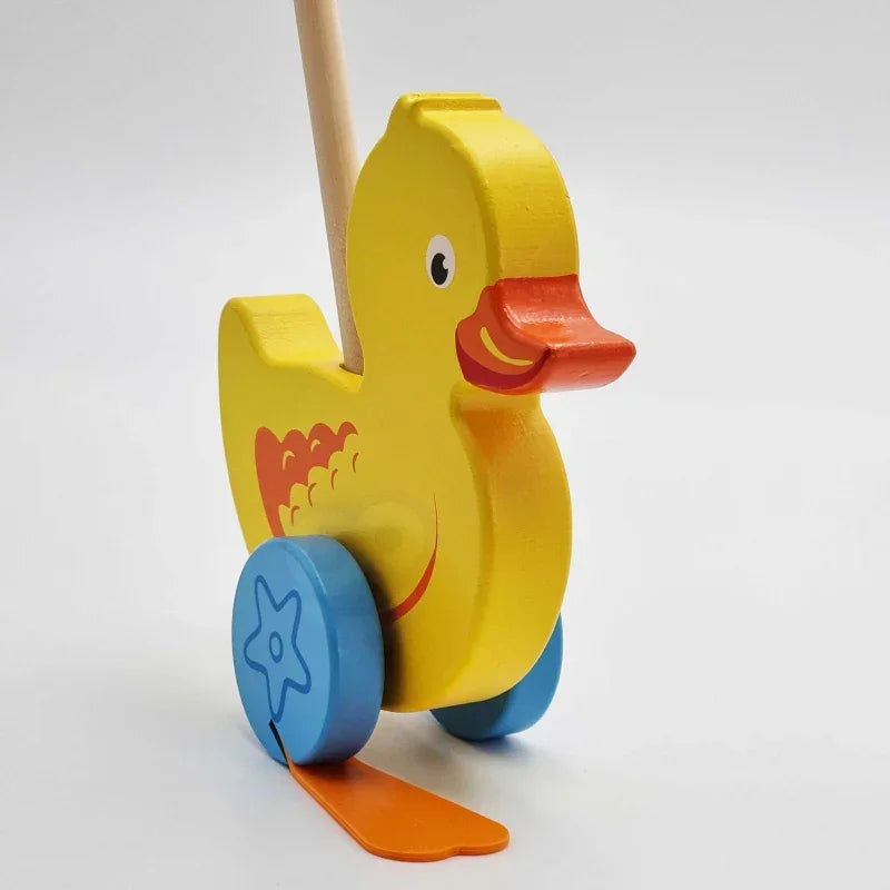 Drewniany pchacz Viga Toys dla dzieci - zabawki-dla-dziewczynki