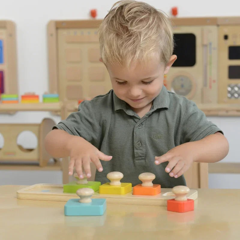 Montessori MASTERKIDZ układanka rozwój dziecka kolory rozmiary - zabawki-dla-dziewczynki
