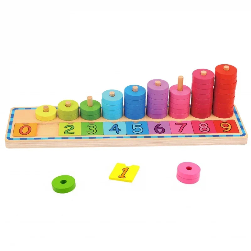 Układanka Montessori WOOPIE GREEN 56 el rozwój matematyczny i kreatywność - zabawki-dla-dziewczynki