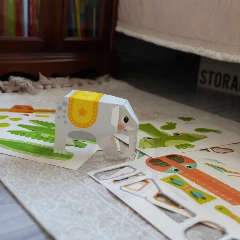 WOOPIE ART&FUN Zestaw Kreatywny Origami 3D Zrób to Sam 10 Zwierzaków - zabawki-dla-dziewczynki