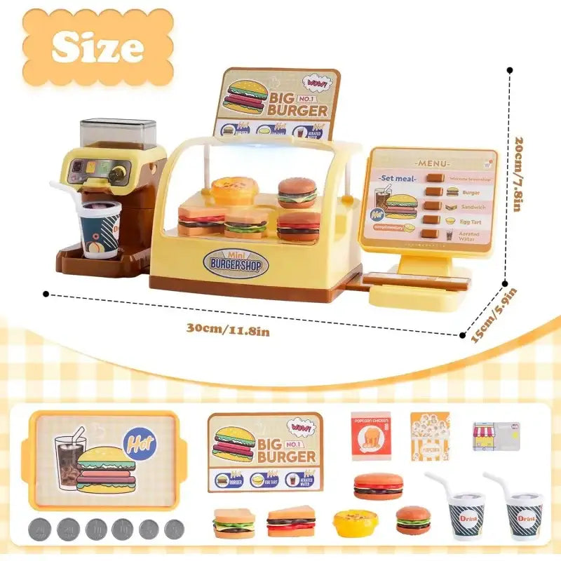 WOOPIE BIG BURGER zestaw do zabawy w sklep - zabawki-dla-dziewczynki