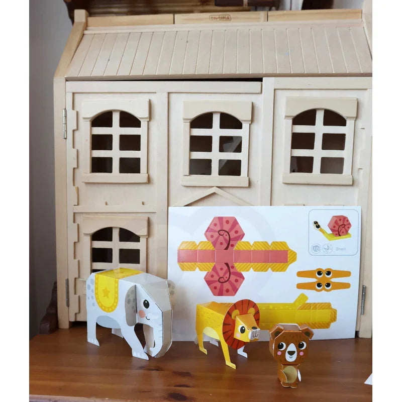 WOOPIE ART&FUN Zestaw Kreatywny Origami 3D Zrób to Sam 10 Zwierzaków - zabawki-dla-dziewczynki