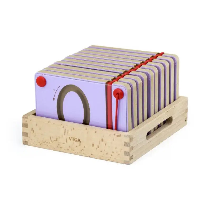 drewniana tablica Montessori do nauki cyfr - zabawki-dla-dziewczynki