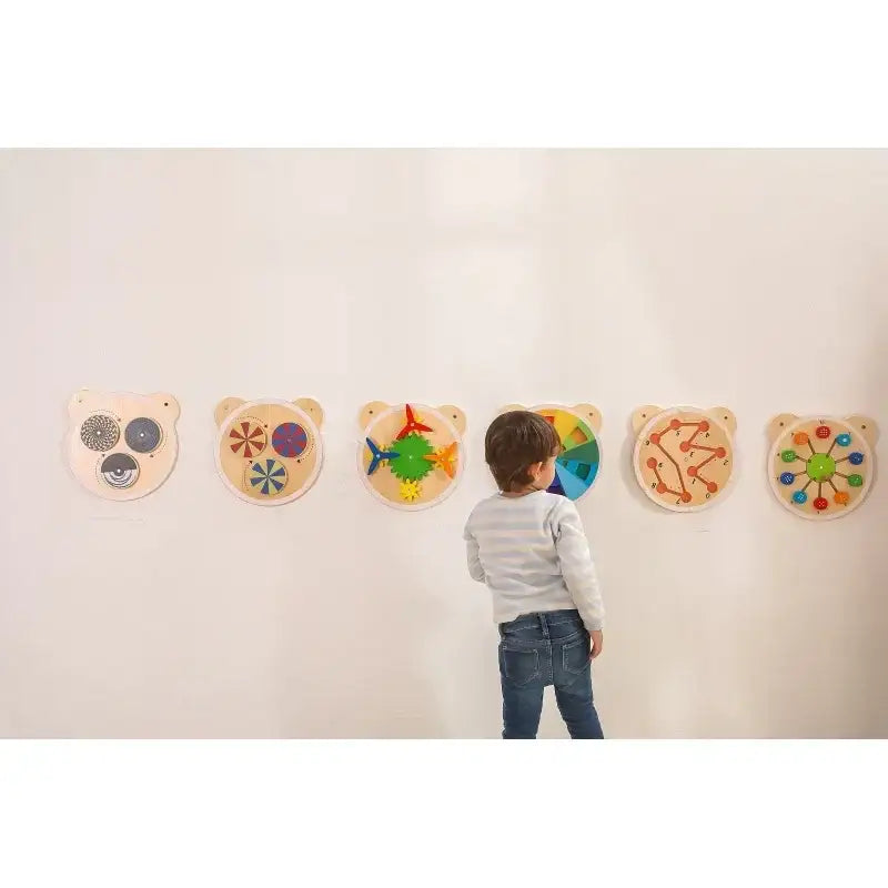 VIGA Drewniana Tablica Wirujące Punkty Montessori - zabawki-dla-dziewczynki
