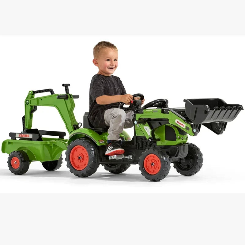 Traktor z przyczepą i ładowarką FALK CLAAS Arion, zabawka dla maluchów - zabawki-dla-dziewczynki