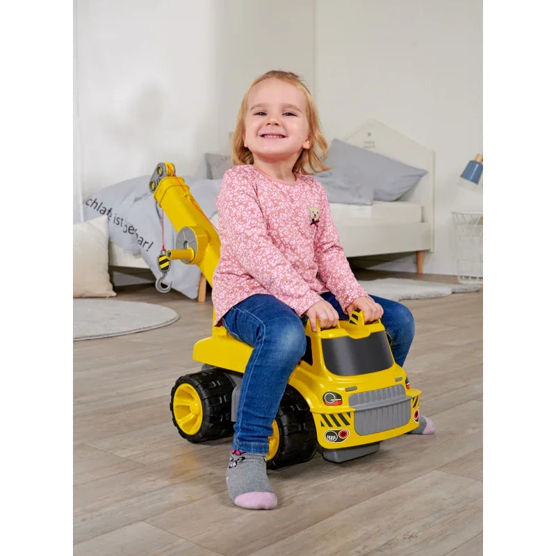 BIG Jeździk Dźwig Maxi Crane ergonomiczny i bezpieczny pojazd - zabawki-dla-dziewczynki