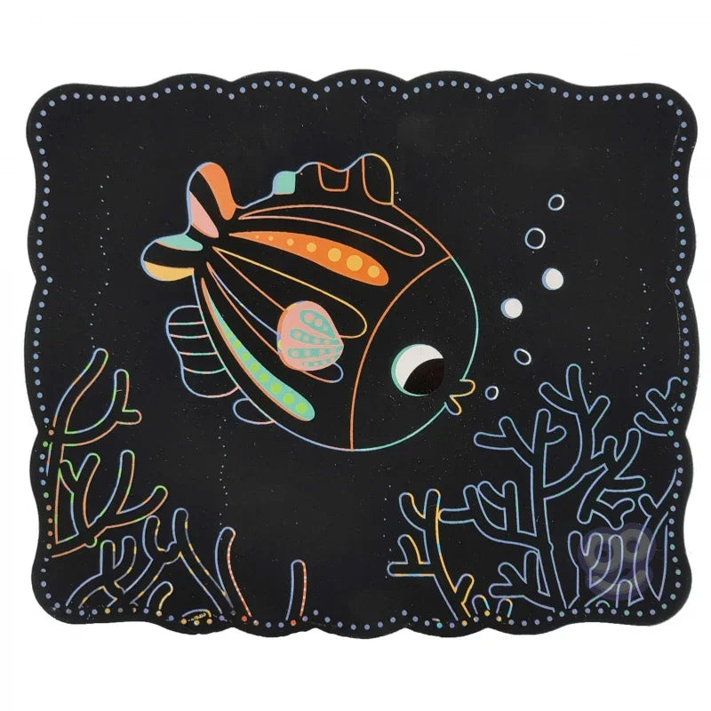 WOOPIE ART&FUN Zestaw Kreatywny Wydrapywanki dla Dzieci 7 el. - zabawki-dla-dziewczynki