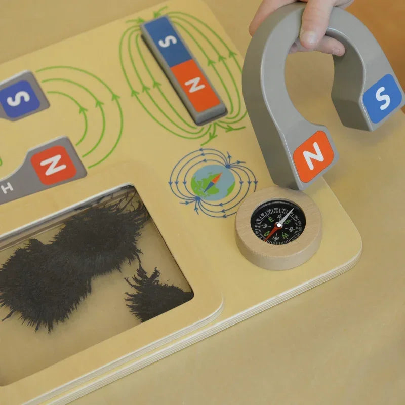 Zabawa Magnetyczna Tablica Edukacyjna Masterkidz Kompas Montessori - zabawki-dla-dziewczynki