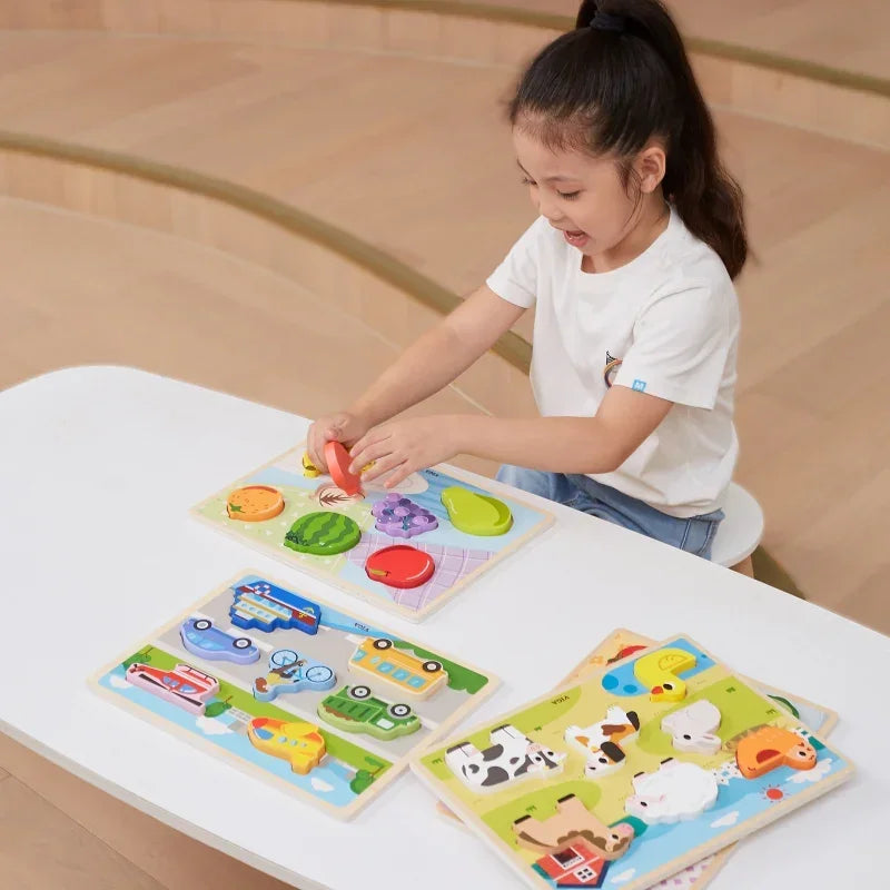 VIGA puzzle drewniane edukacyjne dla dzieci - zabawki-dla-dziewczynki