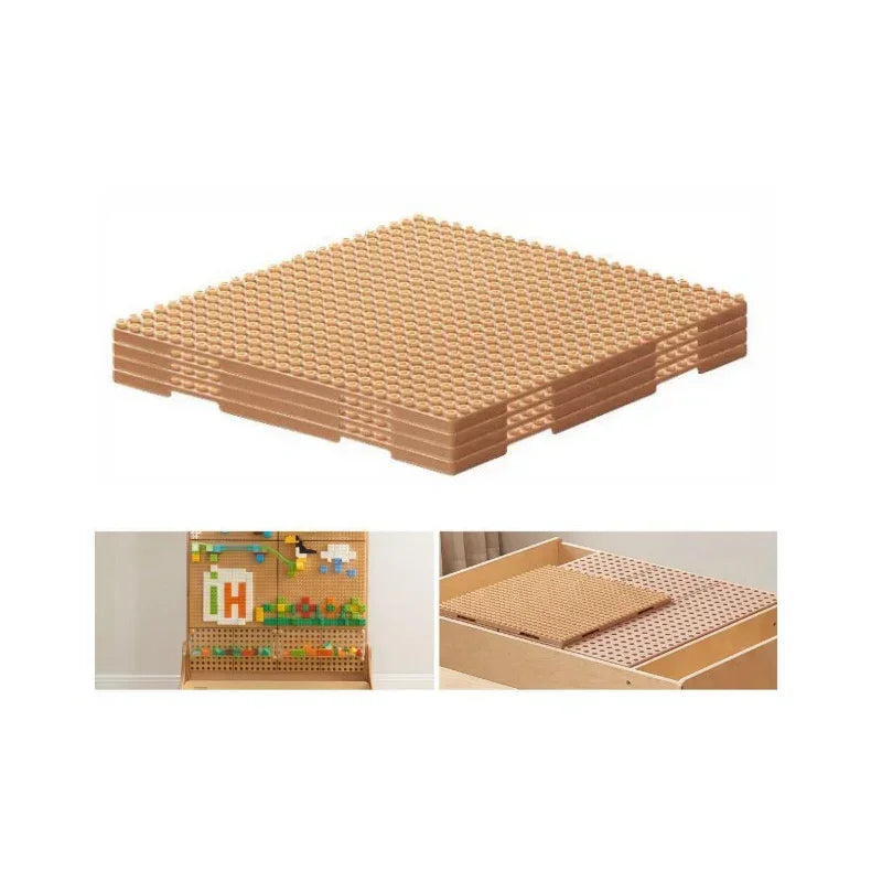 Stół edukacyjny MASTERKIDZ STEM WALL z 563 klockami do nauki przez zabawę - zabawki-dla-dziewczynki