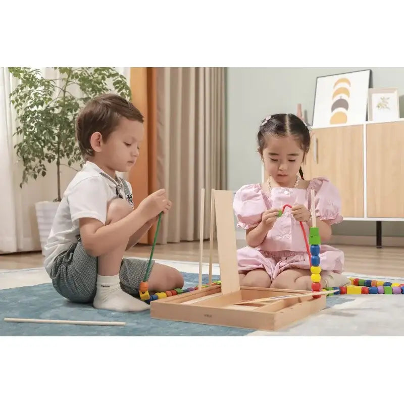 Zabawka Montessori koraliki VIGA 104 el - zabawki-dla-dziewczynki
