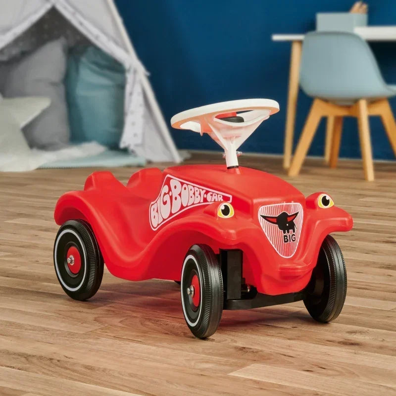 Czerwony jeździk BIG Bobby Car Classic z klaksonem - zabawki-dla-dziewczynki