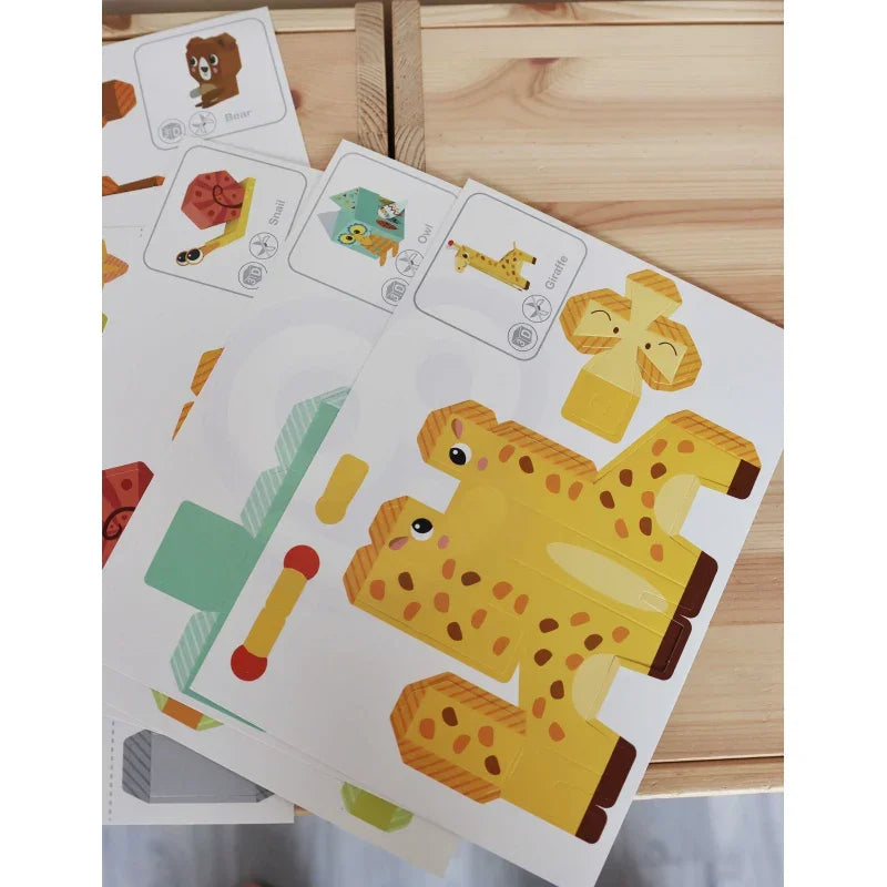 WOOPIE ART&FUN Zestaw Kreatywny Origami 3D Zrób to Sam 10 Zwierzaków - zabawki-dla-dziewczynki