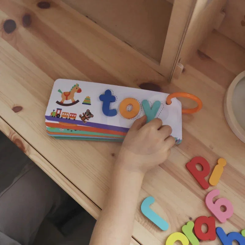 TOOKY TOY puzzle Alfabet Montessori zwierzątka nauka liter i słów dla dziecka - zabawki-dla-dziewczynki